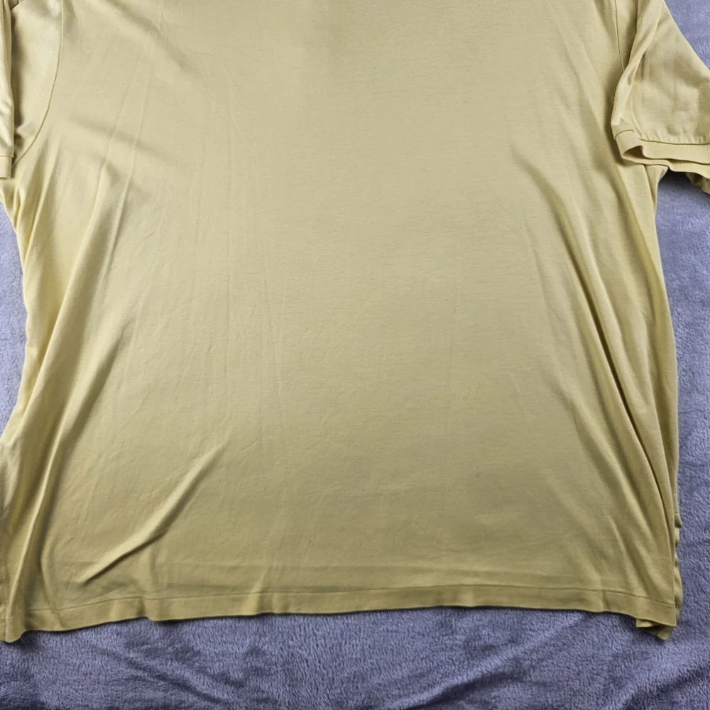 Ralph Lauren Polo Pima Cotton Short Sleeve Mens Size 3XB Yellow Flesh pony